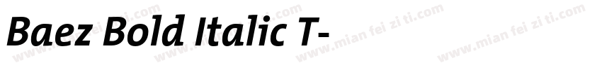 Baez Bold Italic T字体转换